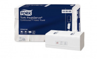 Полотенца бумажные 1сл.,листовые с непрерывной подачей, Tork PeakServe, 410лст*12пач. 100585