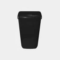 Корзина для мусора 23л., LIME подвесная с держателем мешка черная, 974232/ 03686